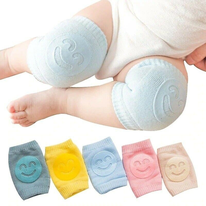 5 Pairs Non-slip Baby Knee Pads Cotton Dispensing Crawling Knee Protector Elastic Leg Warmer Image 1