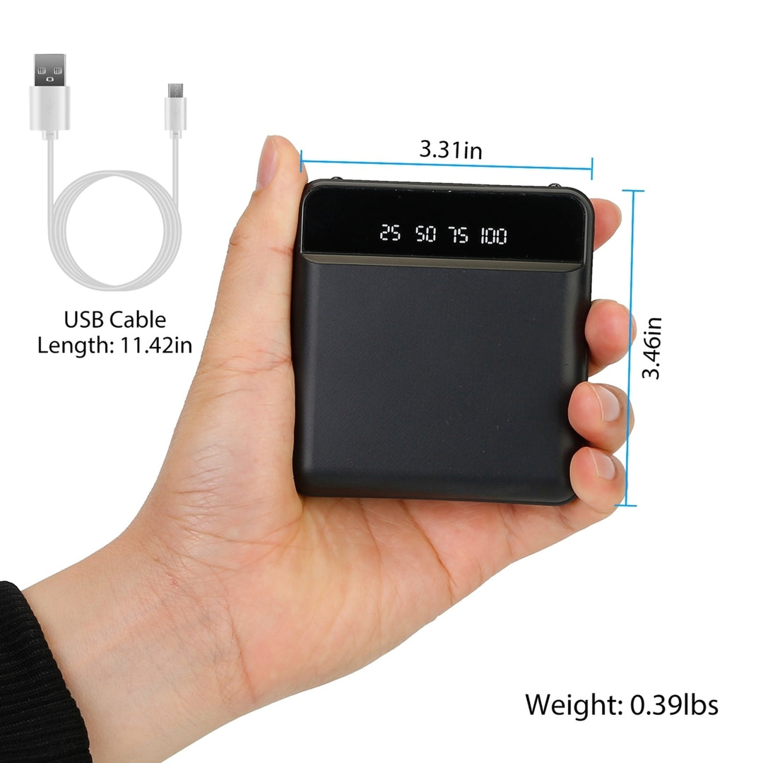 10000mAh Portable Power Bank Mini External Battery Pack Charger Dual USB Ports LCD Display Image 4