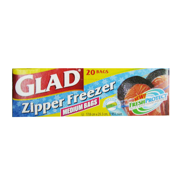 Glad Freezer Medium Zipper Bags (2 Bags) Image 1
