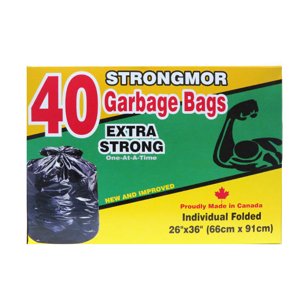Strongmor Garbage Bags- Extra Strong (40 Bags) Image 1