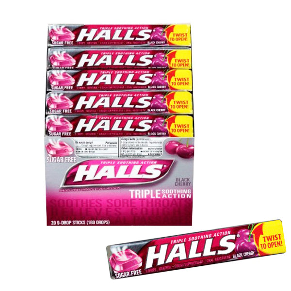 Halls Triple Soothing Action- Black Cherry Image 1