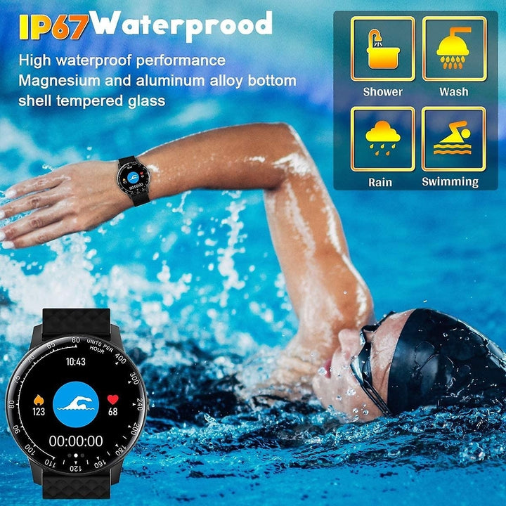 Smart Fitness Watch Tracker With Blood Pressure Heart Rate Monitor Ip67 Waterproof Image 4