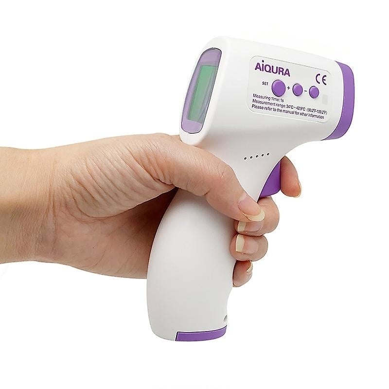 Touchless Forehead Infrared Thermometer With Large Led Display For Adults Or Kids Image 1