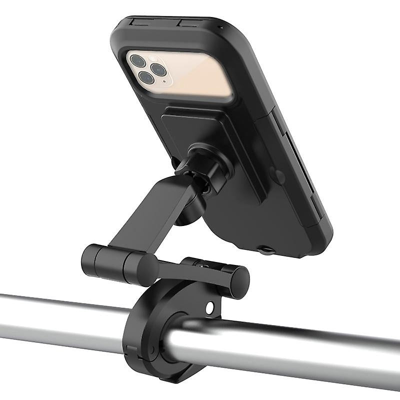 Waterproof Bike Phone Mount Motorcycle Handlebar Phone Holder With Tpu Touch-screen Image 2