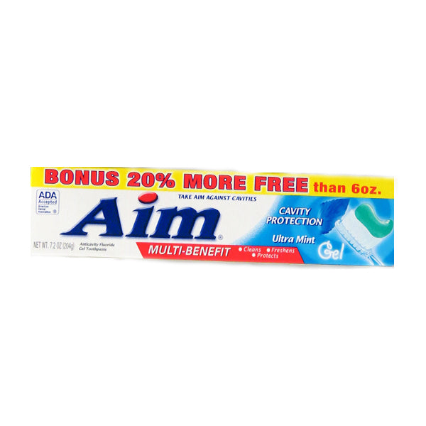 Aim Multi-Benefit Cavity Protection Ultra Mint Gel (204g) Image 1