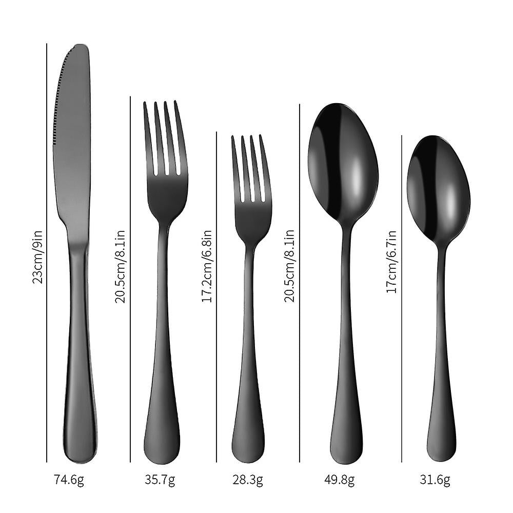 20pcs Flatware Cutlery Tableware Set Stainless Steel Knife Fork Spoon Utensils With Gift Box Image 4