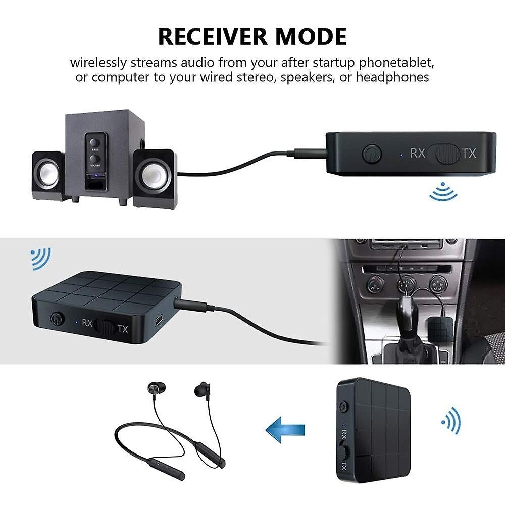 2 In 1 Bluetooth 5.0 Receiver Transmitter Usb Tv Computer Adapter Image 2