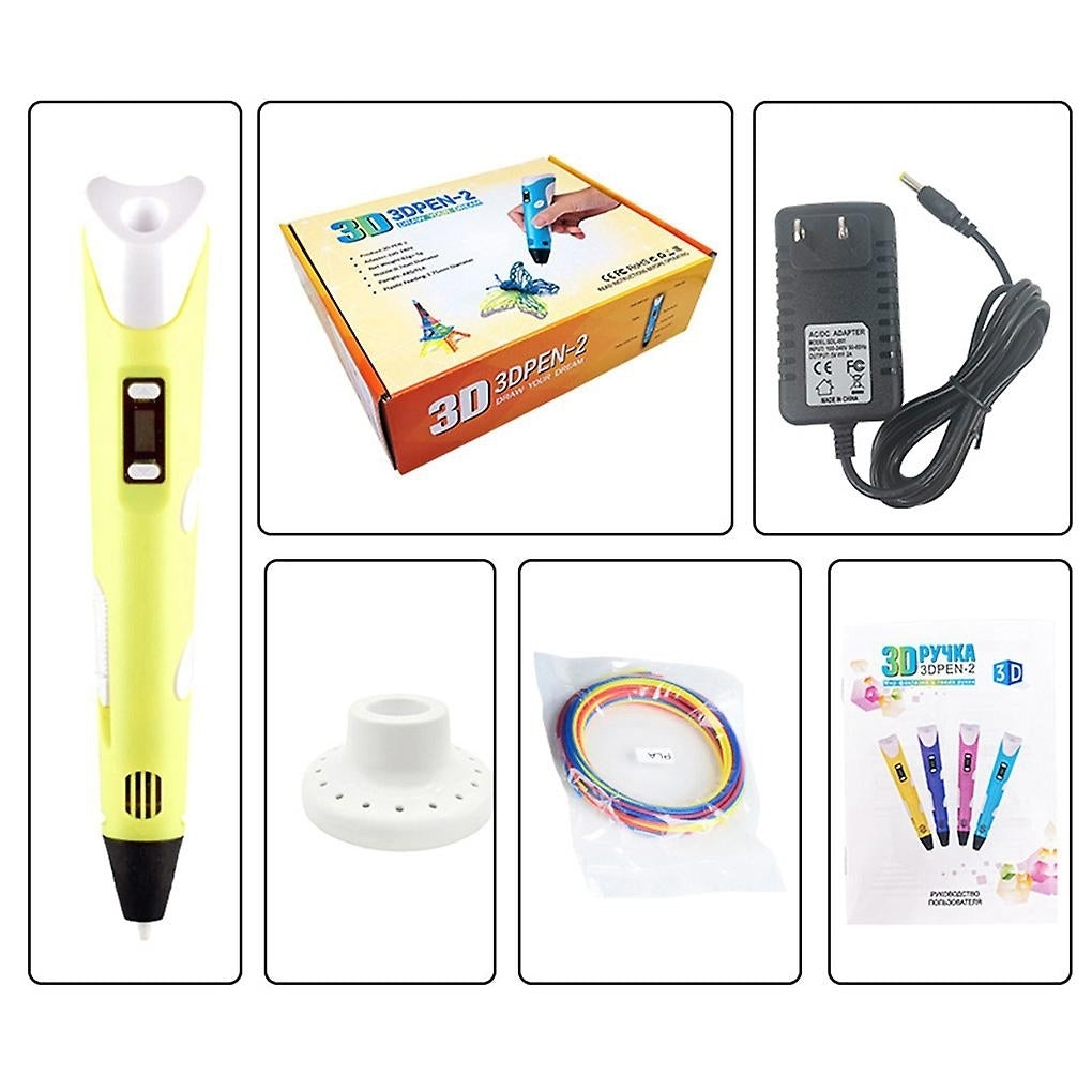 3d Printing Pen Kit Diy Printer Drawing Art Pen With 3 Colors 1.75mm Pla Filaments Image 11
