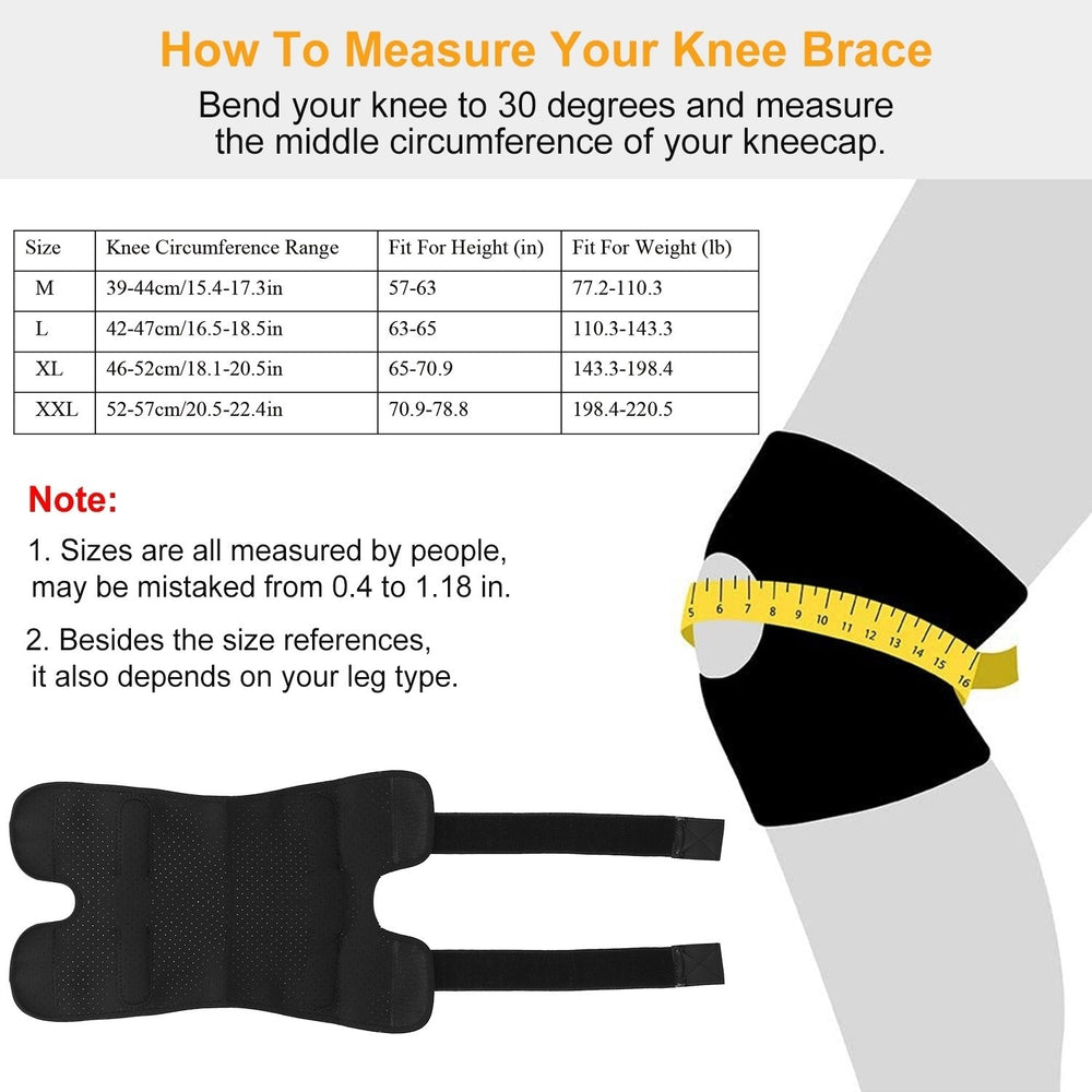 Sport Knee Brace Adjustable Open Patella Knee Support Compression Knee Wrap Image 2