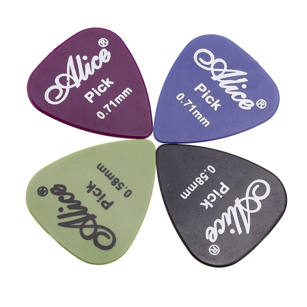 0.58/0.71/0.81/0.96/1.2/1.5mm Frosted Smooth Surface Guitar Thumb Finger Picks With Case Image 6