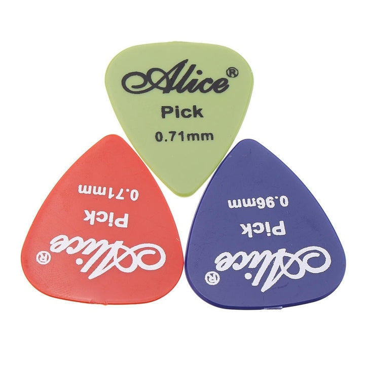 0.58/0.71/0.81/0.96/1.2/1.5mm Frosted Smooth Surface Guitar Thumb Finger Picks With Case Image 7