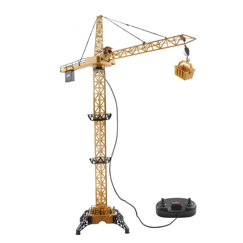 2.4G 4CH DIY RC Tower Crane Engineering Vehicle with LED Light Image 3