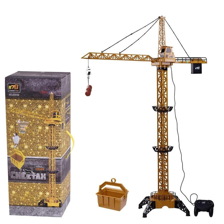 2.4G 4CH DIY RC Tower Crane Engineering Vehicle with LED Light Image 4