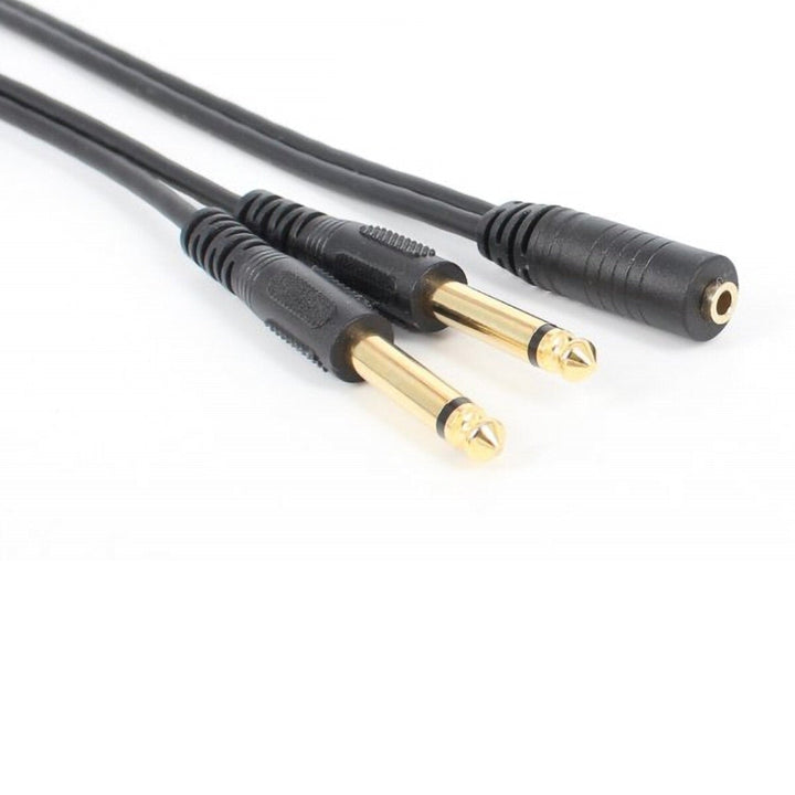 3.5mm Jack to 2x RCA Plugs Male to Male Aux Audio Cable Adapter Spliter Image 4