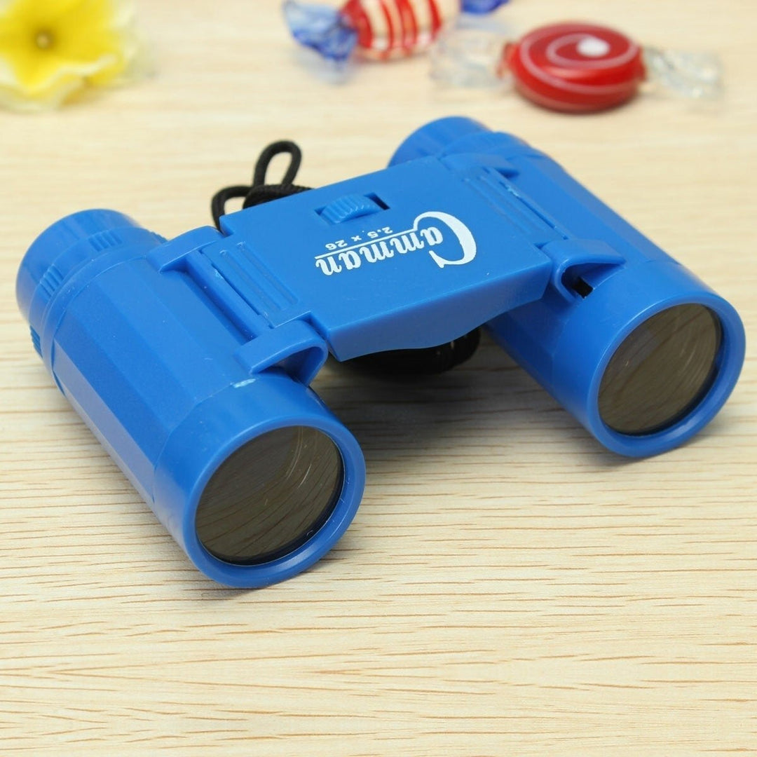 Childrens 2.5 x 26 Magnification Toy Binocular Telescope + Neck Tie Strap Image 1