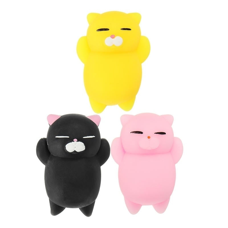 Kitten Cat Squishy Squeeze Cute Healing Toy Kawaii Collection Stress Reliever Gift Decor Image 2