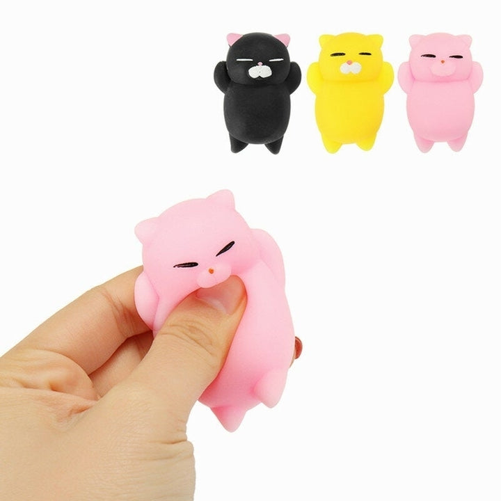 Kitten Cat Squishy Squeeze Cute Healing Toy Kawaii Collection Stress Reliever Gift Decor Image 4