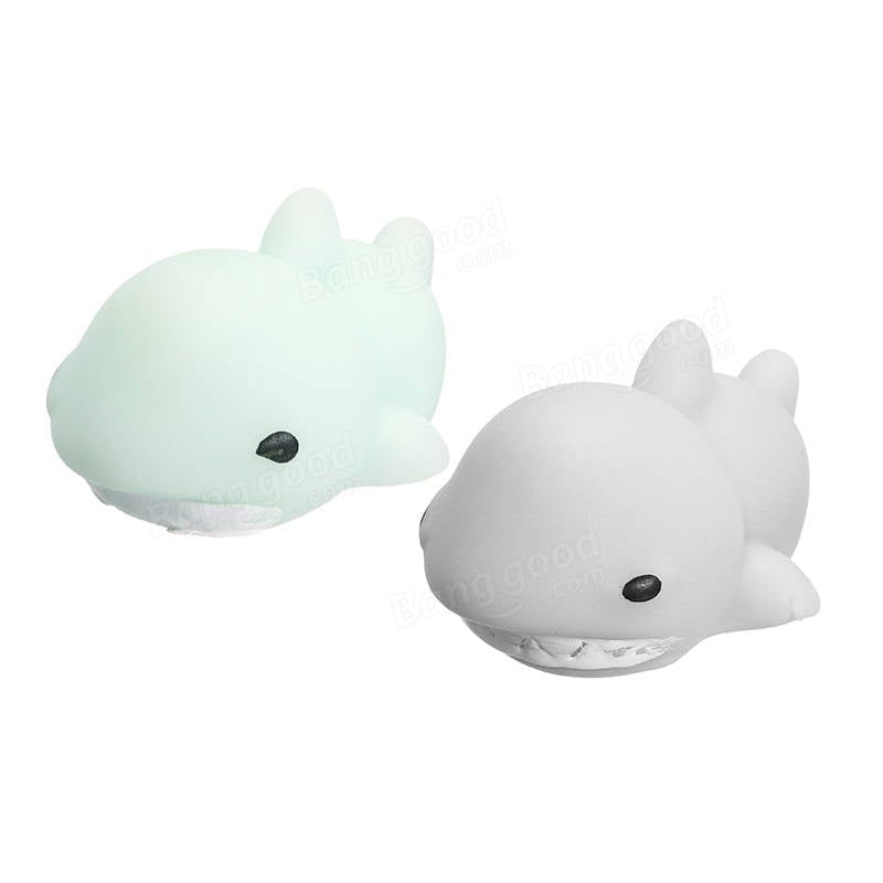 Shark Mochi Squishy Squeeze Cute Healing Toy Kawaii Collection Stress Reliever Gift Decor Image 2