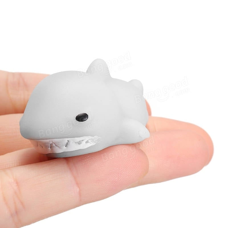 Shark Mochi Squishy Squeeze Cute Healing Toy Kawaii Collection Stress Reliever Gift Decor Image 7