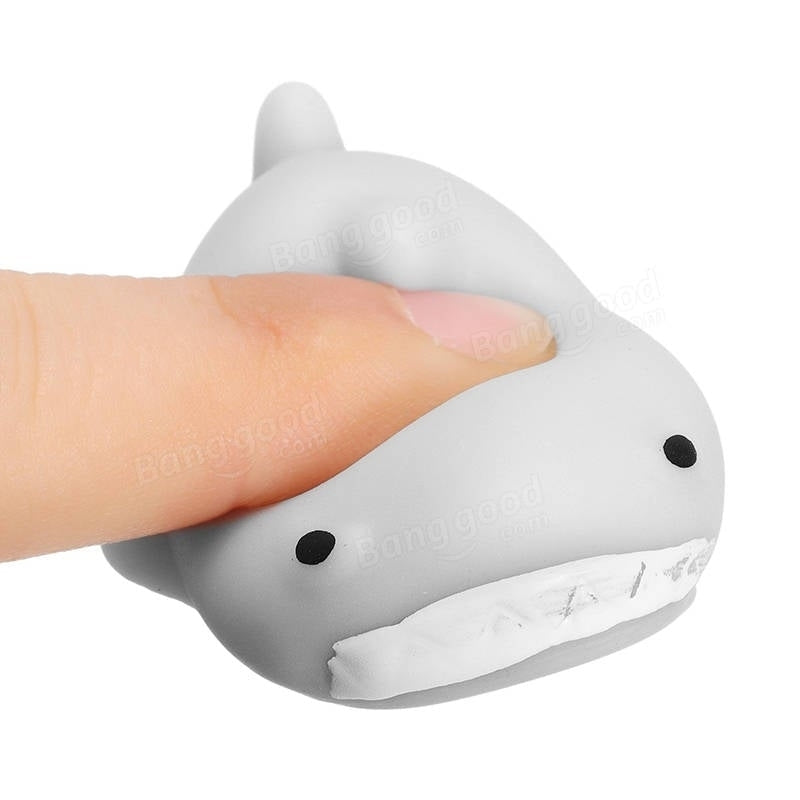 Shark Mochi Squishy Squeeze Cute Healing Toy Kawaii Collection Stress Reliever Gift Decor Image 8