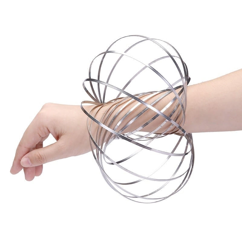 Stainless Flow Rings Magic Bracelet Flowtoys Exercise Artifact Creative Toys Gift Image 1