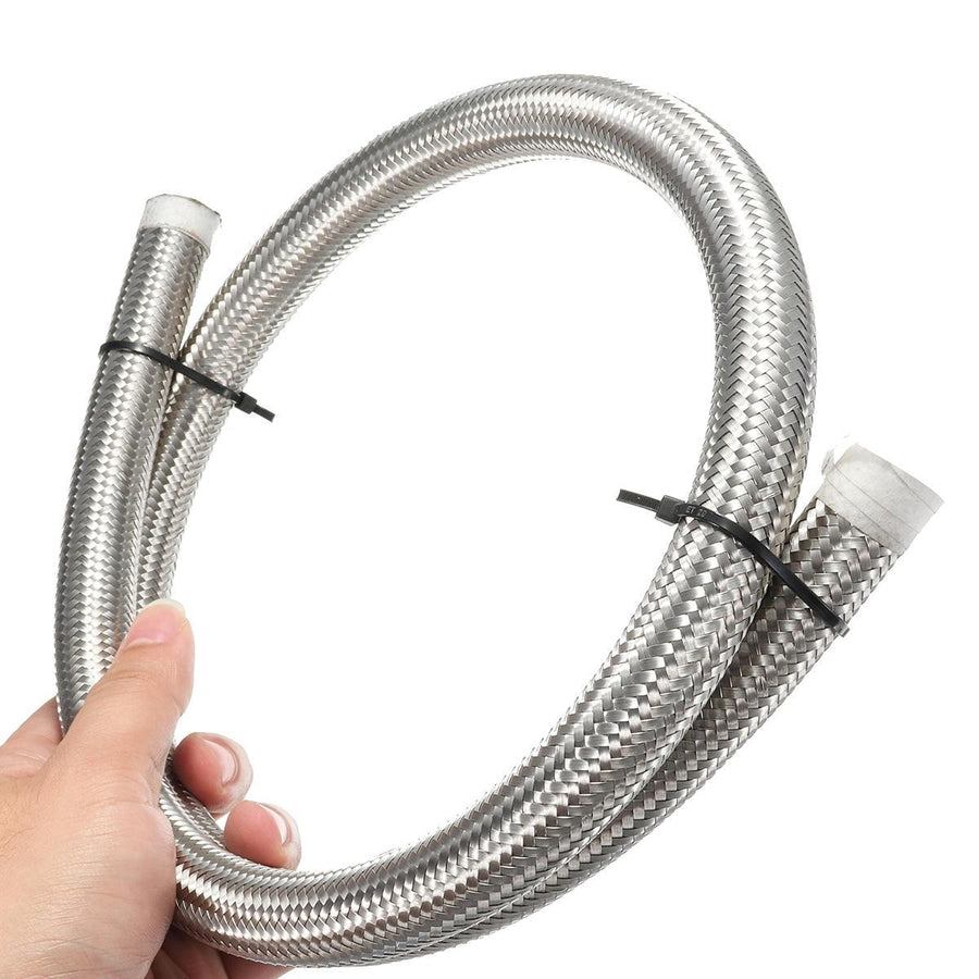 Stainless Steel Braided Pipe Oil/Fuel Coolant Hose Fuel Hose 10AN 1M Image 1