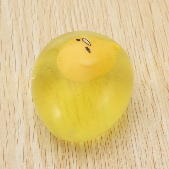 Squishy Lazy Egg Yolk Stress Reliever Toys Fun Gift Yellow Golden Color Image 4