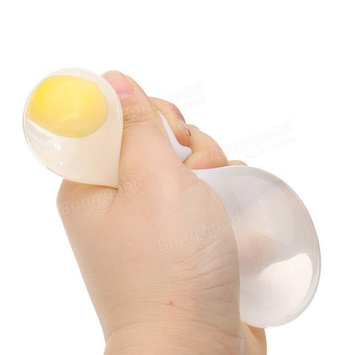 Squishy Yolk Grinding Transparent Egg Stress Reliever Squeeze Party Fun Gift Image 4