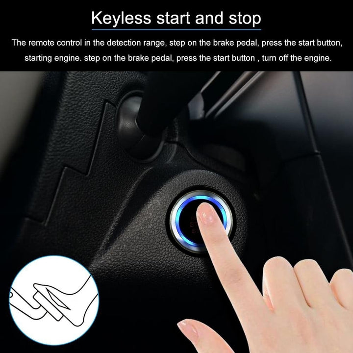 Universal Version Smart Key PKE Passive Keyless Entry Car Alarm System engine start button Remote Engine Start Open and Image 10