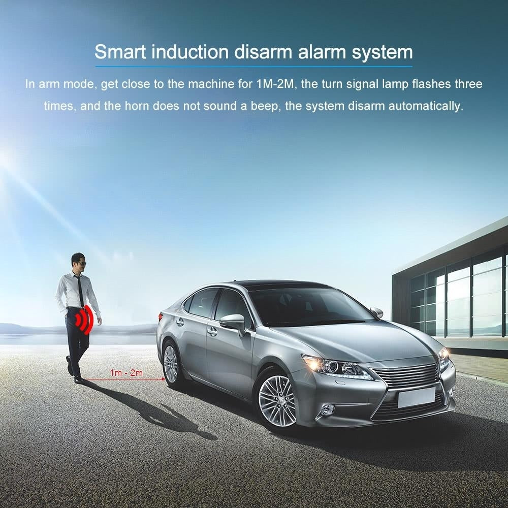 Universal Version Smart Key PKE Passive Keyless Entry Car Alarm System engine start button Remote Engine Start Open and Image 11