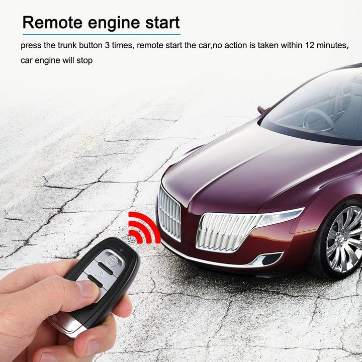 Universal Version Smart Key PKE Passive Keyless Entry Car Alarm System engine start button Remote Engine Start Open and Image 12