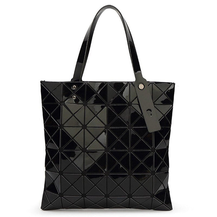 Womens shoulder bag 6  6 lattice pearlescent Pu matte diamond folded geometric diamond lattice one shoulder handbag Image 1