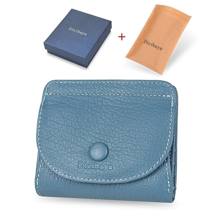 Womens Wallet Small and Slim Leather Purse Women Wallets Cards Holders Short Coin Ladies Image 2