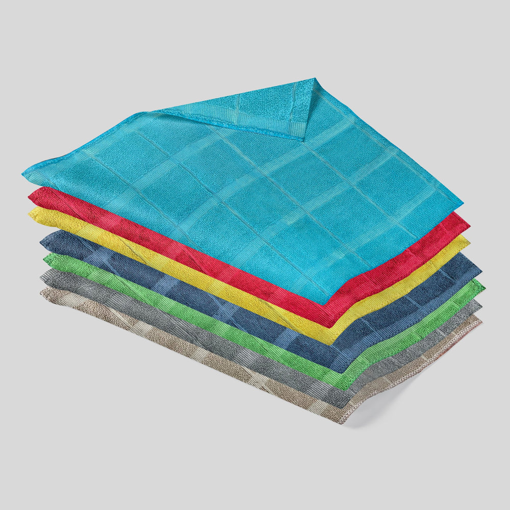 Multi-Pack Super Soft and Absorbent Microfiber Dish Cloths Image 2