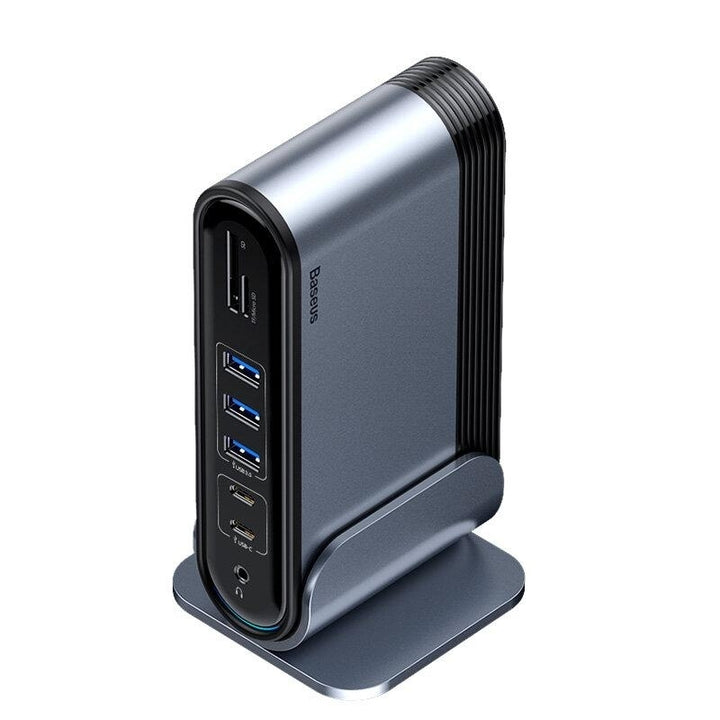 16 In 1 USB-C Hub Docking Station Adapter with HD Display Port VGA RJ45 Internet Port 3.5mm Audio Jack Image 3