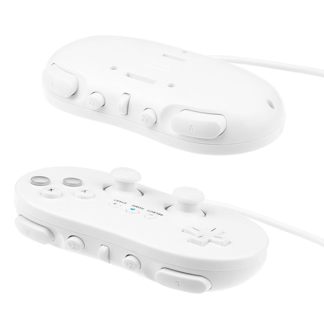 2PCS Classic Game Controller Pad Wired Gamepad Joypad Joystick for Nintendo Wii Remote Image 2