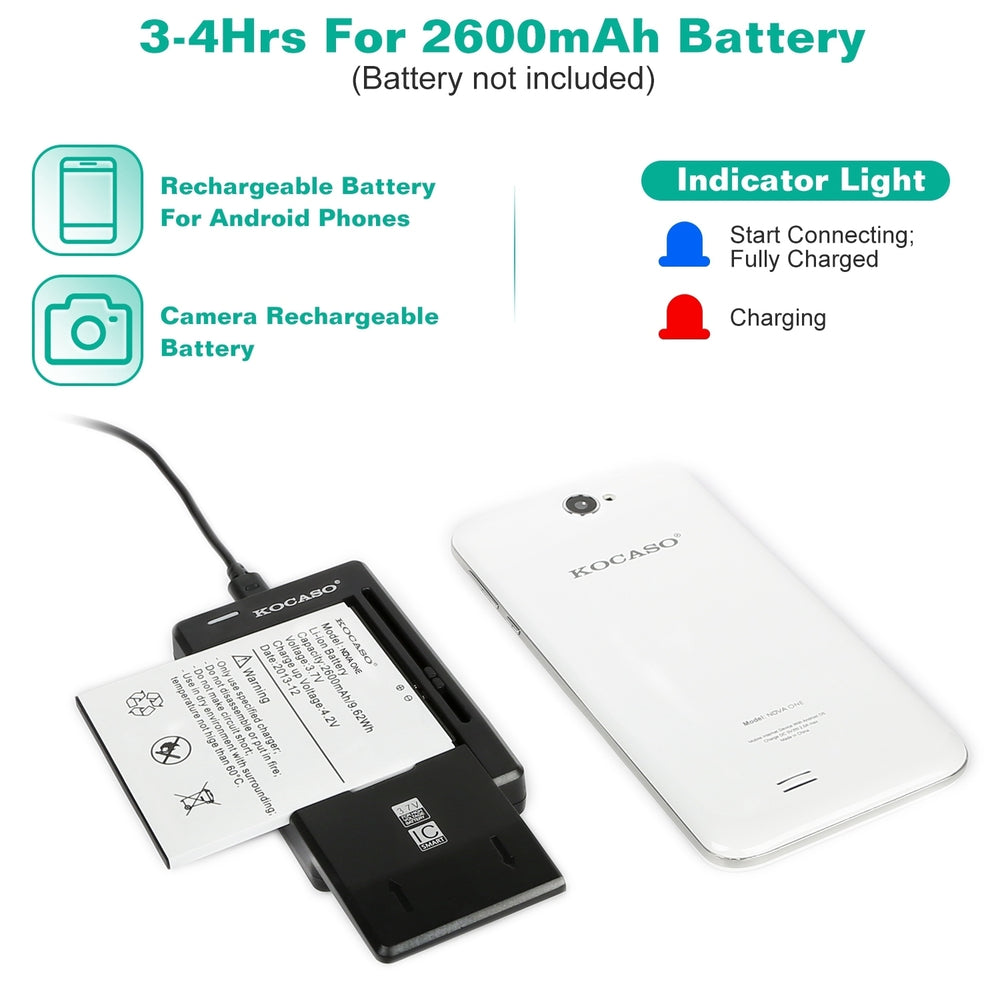 Camera Battery Charger 3.7V Rechargeable Battery Charger Mobile Universal Battery Charger For Cameras Cell Phones Image 2