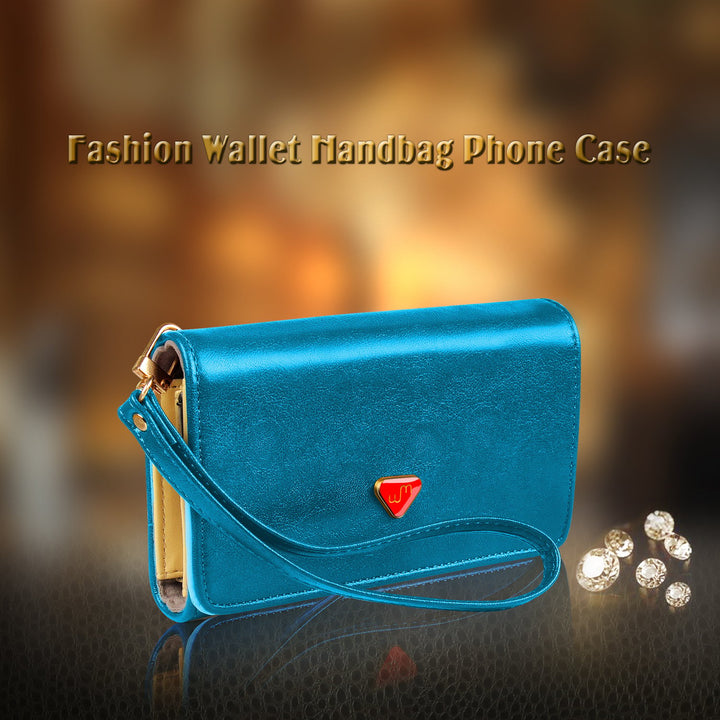 Women Wristlet Wallet PU Leather Lady Purse Credit Card Holder 4 Card Slots 3 Money Pouches 1 Coin Pocket Image 3