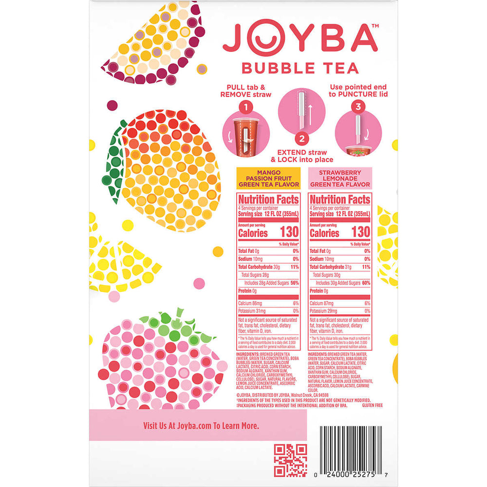 Joyba Bubble TeaGreen Tea Variety Pack12 Fluid Ounce (Pack of 8) Image 2