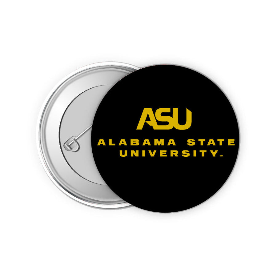 Alabama State University 2-Inch Button Pins (4-Pack)  Show Your School Spirit Image 1
