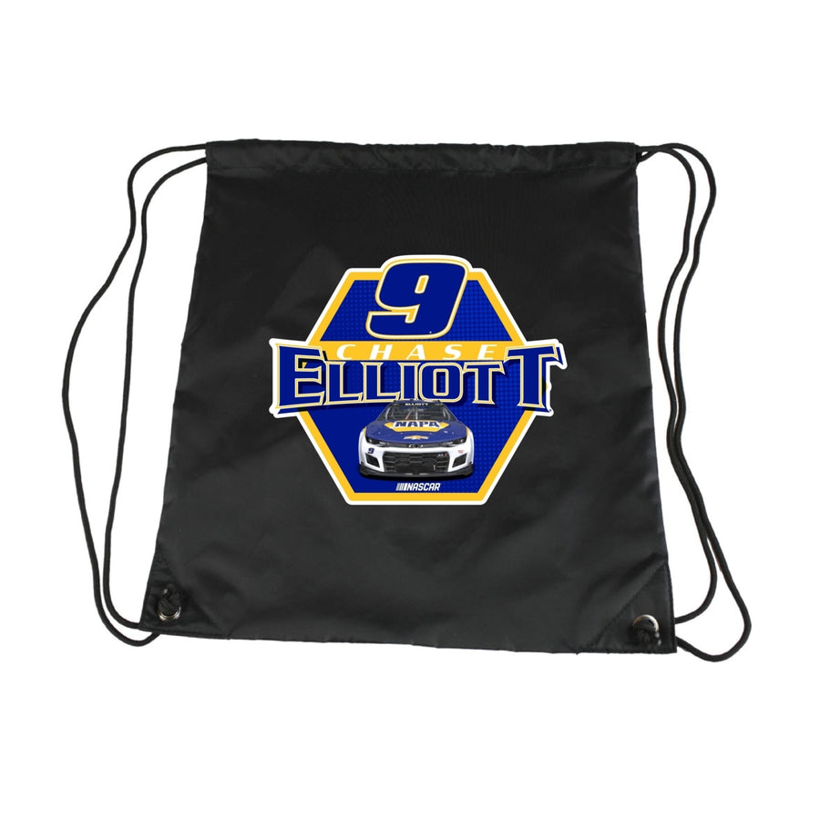 9 Chase Elliott Officially Licensed Nascar Cinch Bag with Drawstring Image 1