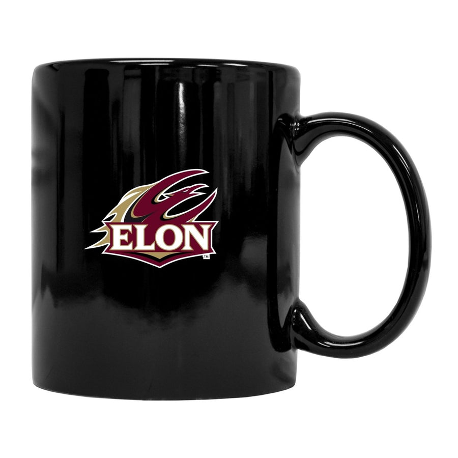 Elon University Black Ceramic NCAA Fan Mug (Black) Image 1