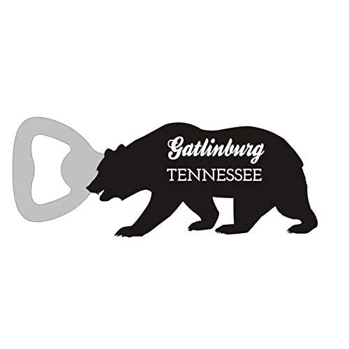 Gatlinburg Tennessee Camping Souvenir Bear Bottle Opener Image 1