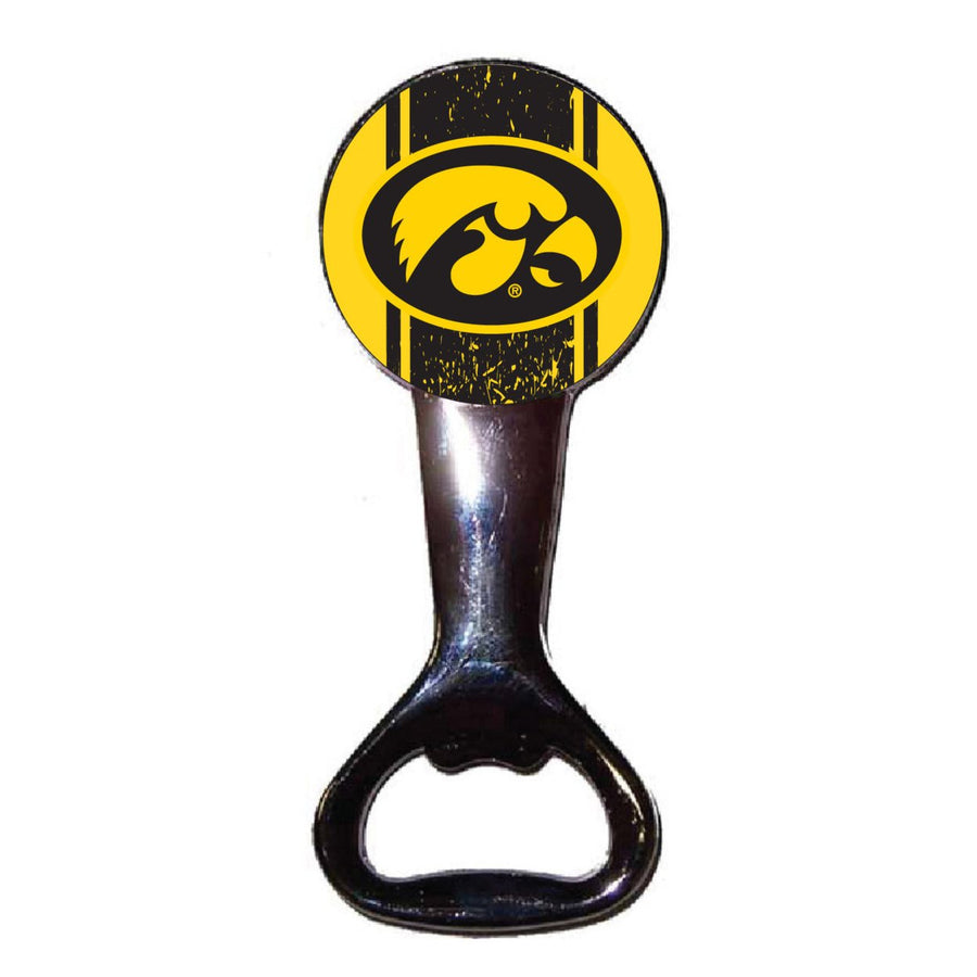 Iowa Hawkeyes Officially Licensed Magnetic Metal Bottle Opener - Tailgate and Kitchen Essential Image 1