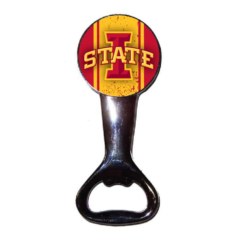 Iowa State Cyclones Officially Licensed Magnetic Metal Bottle Opener - Tailgate and Kitchen Essential Image 1