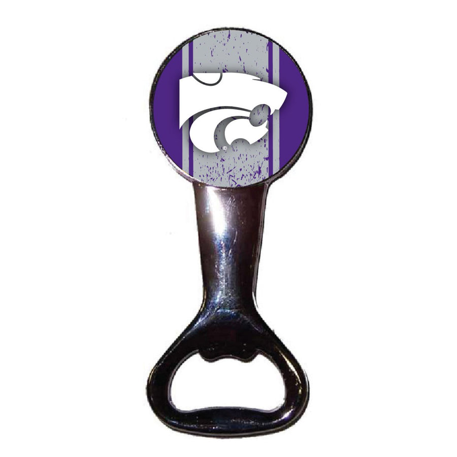 Kansas State Wildcats Officially Licensed Magnetic Metal Bottle Opener - Tailgate and Kitchen Essential Image 1