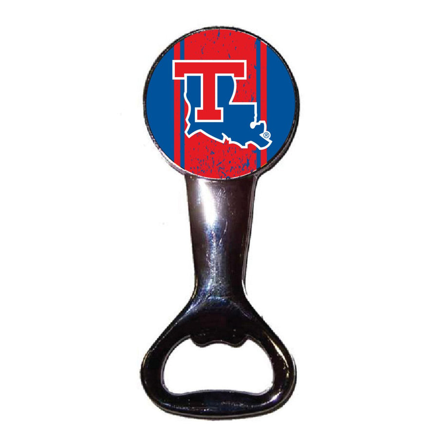 Louisiana Tech Bulldogs Officially Licensed Magnetic Metal Bottle Opener - Tailgate and Kitchen Essential Image 1