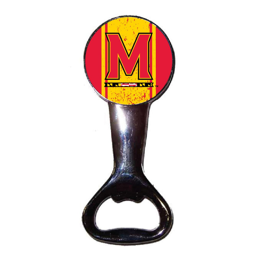 Maryland Terrapins Officially Licensed Magnetic Metal Bottle Opener - Tailgate and Kitchen Essential Image 1