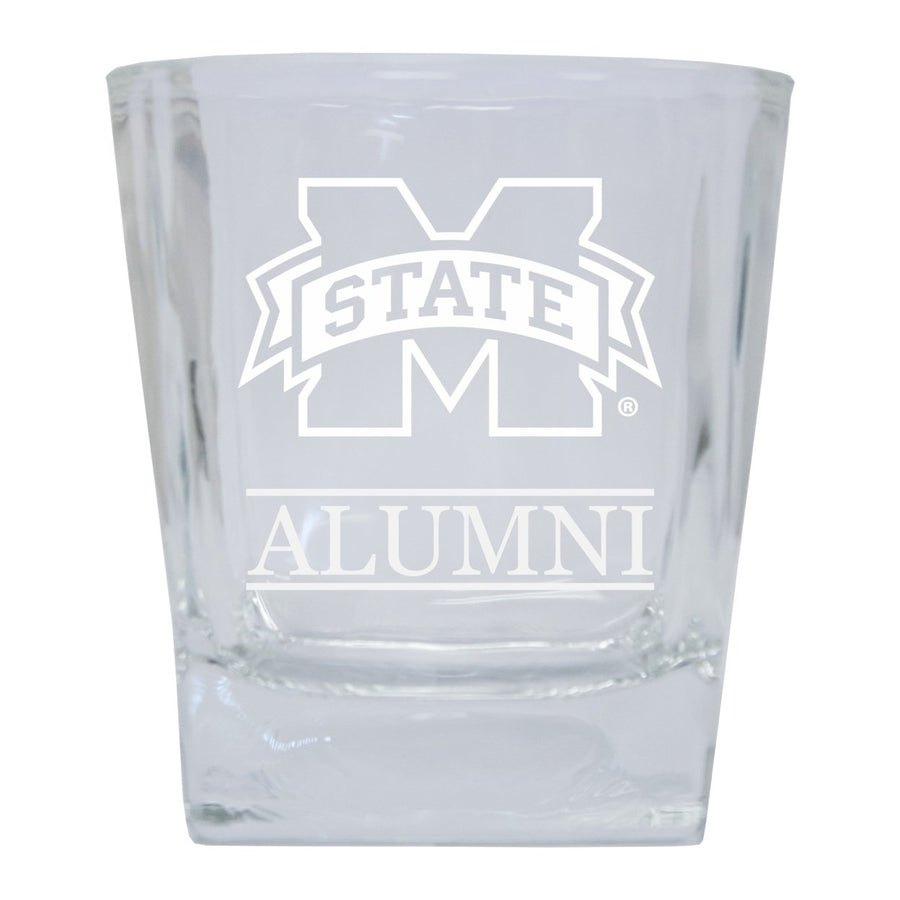 Mississippi State Bulldogs 2-Pack Alumni Elegance 10oz Etched Glass Tumbler Image 1