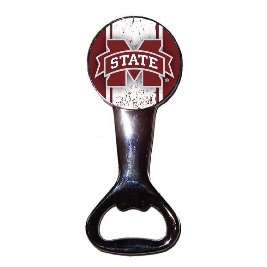 Mississippi State Bulldogs Officially Licensed Magnetic Metal Bottle Opener - Tailgate and Kitchen Essential Image 1